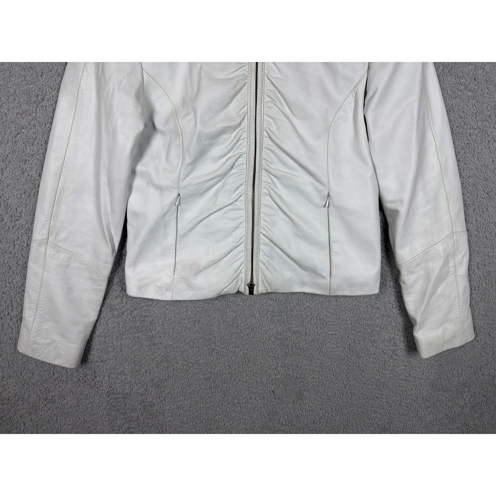 Vintage Y2K Wilsons Leather Maxima Cafe Racer Motorcycle Jacket Womens Size S - Picture 5 of 9